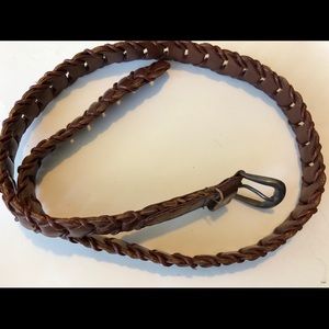 Brown leather belt